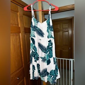 Blush pink floral old navy dress. Size women’s Large